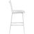 Nizuc Outdoor Patio Mesh Barstool with White Aluminum Frame