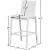 Nizuc Outdoor Patio Mesh Barstool with Aluminum Frame