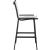Nizuc Outdoor Patio Mesh Barstool with Dark Grey Aluminum Frame