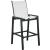 Nizuc Outdoor Patio Mesh Barstool with Dark Grey Aluminum Frame
