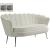 Gardenia Velvet Loveseat