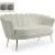 Gardenia Velvet Loveseat