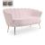 Gardenia Velvet Loveseat