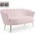 Gardenia Velvet Loveseat