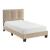 Newberry Velvet Twin Platform Bed