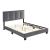 Newberry Velvet Full Platform Bed