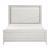 Asteria Chenille/Wood Panel Bed with LED Lighting