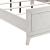 Asteria Chenille/Wood Panel Bed with LED Lighting
