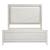 Asteria Chenille/Wood Panel Bed with LED Lighting