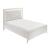 Asteria Chenille/Wood California King Panel Bed with LED Lighting