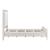 Asteria Chenille/Wood California King Panel Bed with LED Lighting