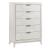 Asteria Chenille/Wood Panel Bedroom Set with LED Lighting