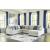 Lowder 4-Piece Polyester Fabric Sectional with Right Arm Facing Chaise, Composition 1