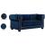 Bowery Velvet Loveseat