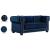 Bowery Velvet Loveseat