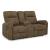 Edenwold Faux Leather DBL Rec Loveseat w/Console