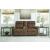 Edenwold Faux Leather DBL Rec Loveseat w/Console
