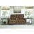 Edenwold Faux Leather DBL Rec Loveseat w/Console