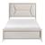 Audra Chenille/Wood Panel Bed with LED Lighting