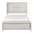 Audra Chenille/Wood California King Panel Bed with LED Lighting