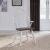 Farmhouse Trestle Dining Set | Two-Tone White & Brown Wood