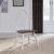 Farmhouse Trestle Dining Set | Two-Tone White & Brown Wood
