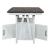Farmhouse Rectangular Wood Gathering Table w/Storage