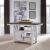 Farmhouse Rectangular Wood Gathering Table w/Storage