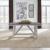 Farmhouse Rectangular Wood Extendable Trestle Table