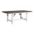 Farmhouse Trestle Dining Set | Two-Tone White & Brown Wood