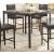 Tempe Transitional Iron Counter Dining Table