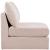 Jacob Velvet Modular Armless Chair