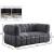 Gwen Velvet Loveseat