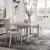 Backroads Extendable Trestle Dining Set | Weathered White Wood