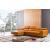 S98 Top Grain Leather Match Sectional Sofa, Left Arm Chaise Facing