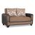 SM Mondo Fabric/PU Sleeper Loveseat
