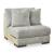 Regent Park 6-Piece Polyester L-Shaped Sectional Sofa