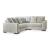 Regent Park 3-Piece Polyester L-Shaped Sectional Sofa