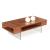 Stilt Veneer/Glass Coffee Table