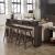 City View Console Bar Set | Modern Table w/Charging Station