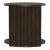 City View Oval Wood Storage Chairside Table