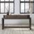 City View Oval Wood Console Bar Table w/Charging Station