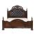 Adelina Faux Leather/Wood/Wood Veneer California King Panel Bed