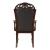 Adelina Faux Leather/Wood Arm Chair