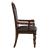 Adelina Faux Leather/Wood Arm Chair