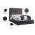 Lexi Velvet King Size Bed