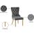Carmen Velvet Dining Chair with Gold Metal Legs