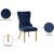 Carmen Velvet Dining Chair with Metal Legs