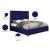 Lexi Velvet Queen Size Bed