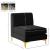 Alina Velvet Modular Armless Chair